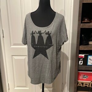 Hamilton Broadway Tour Gray Short Sleeve Tee
